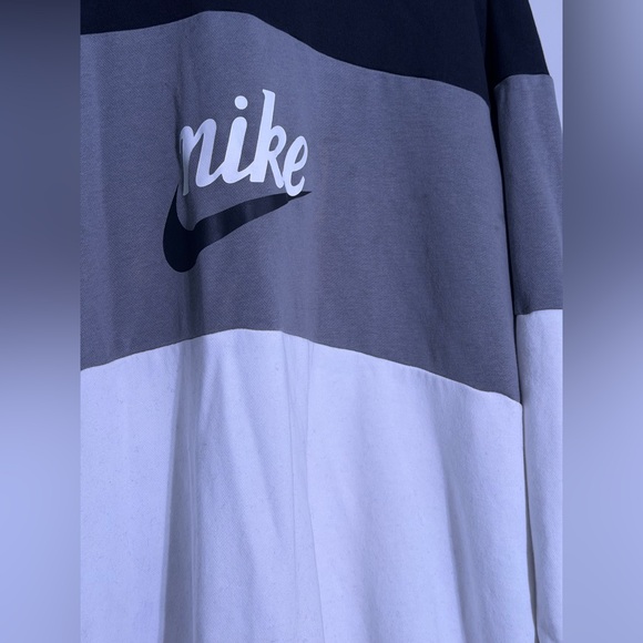 Nike Sweaters - Nike oversized hoodie in black, gray and white blocks